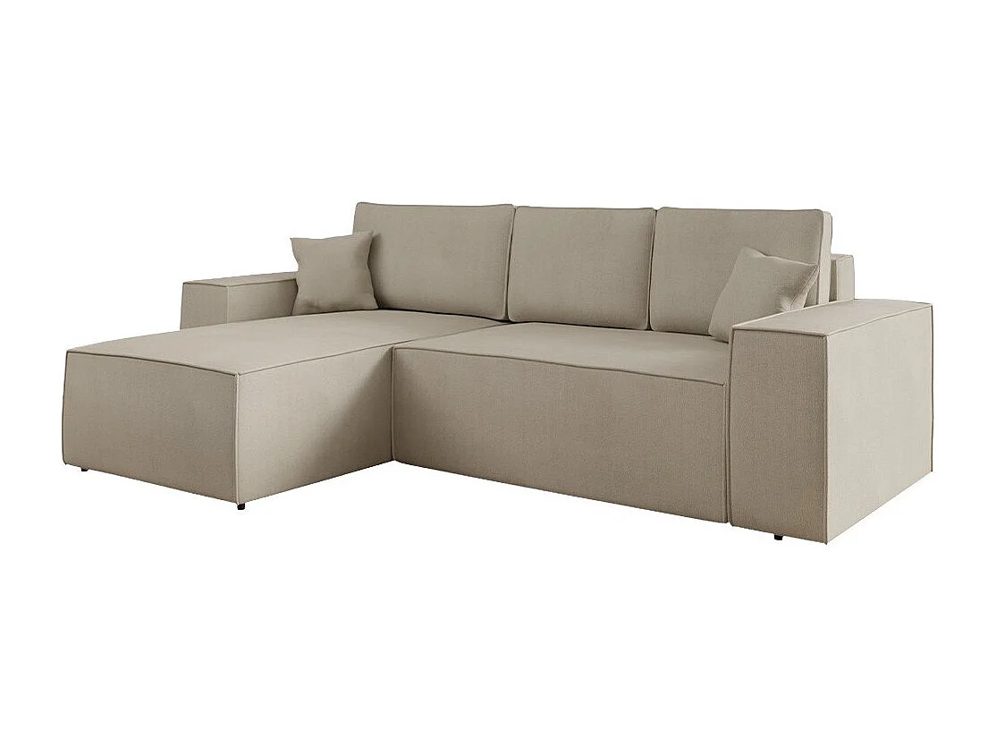 Canapé d'angle Clovis 108, Brun clair, Disponible, 279x174x94cm