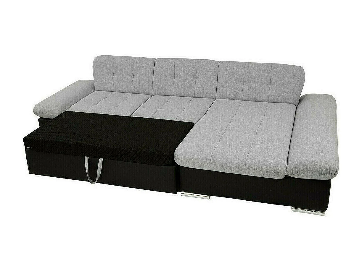 Divano angolare Comfivo 152, Grigio, Con, 278x161x76cm