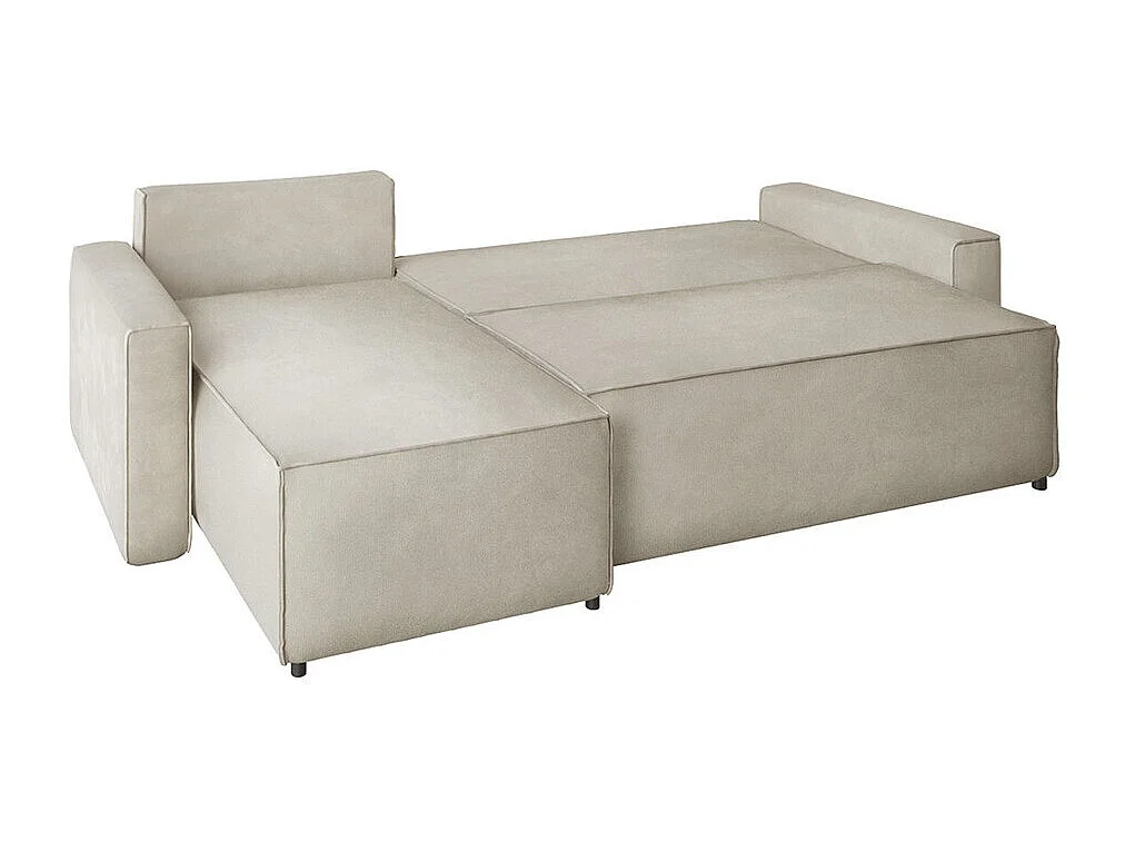 Sofá de canto Stamford 108, Azul, Funcionalidade de dormir, 24x15x9cm