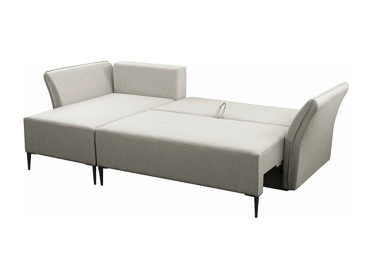 Divano angolare Providence 146, Grigio, Con, 247x142x96cm