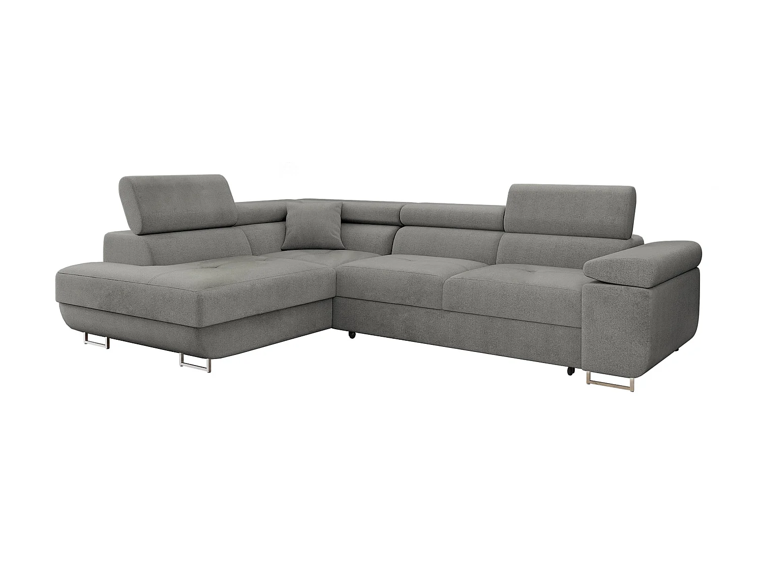 Canapé d'angle Comfivo Vinetum, Gris foncé, Disponible, 274x203x70cm