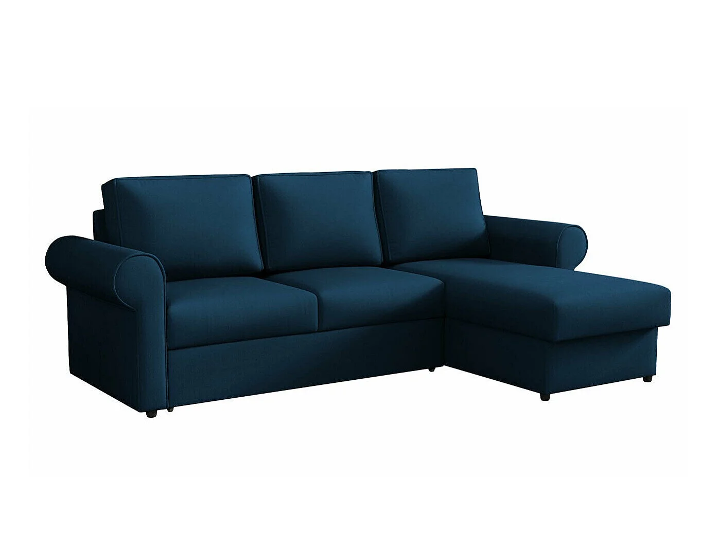 Sofá rinconero Columbus 131, Azul, Función de descanso, Almacenaje
