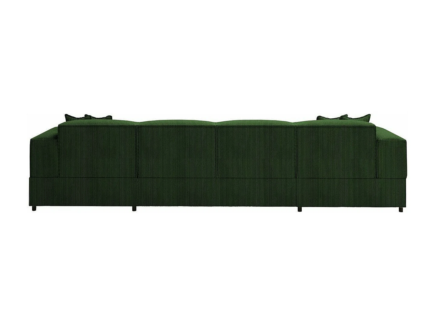 Canapé d'angle Clovis 115, Vert, Fonction de couchage, Boîte de literie, 320x166x79cm