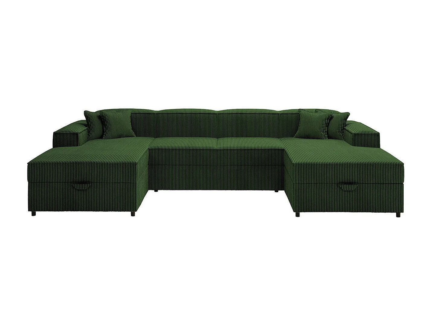 Canapé d'angle Clovis 115, Vert, Disponible, 320x166x79cm