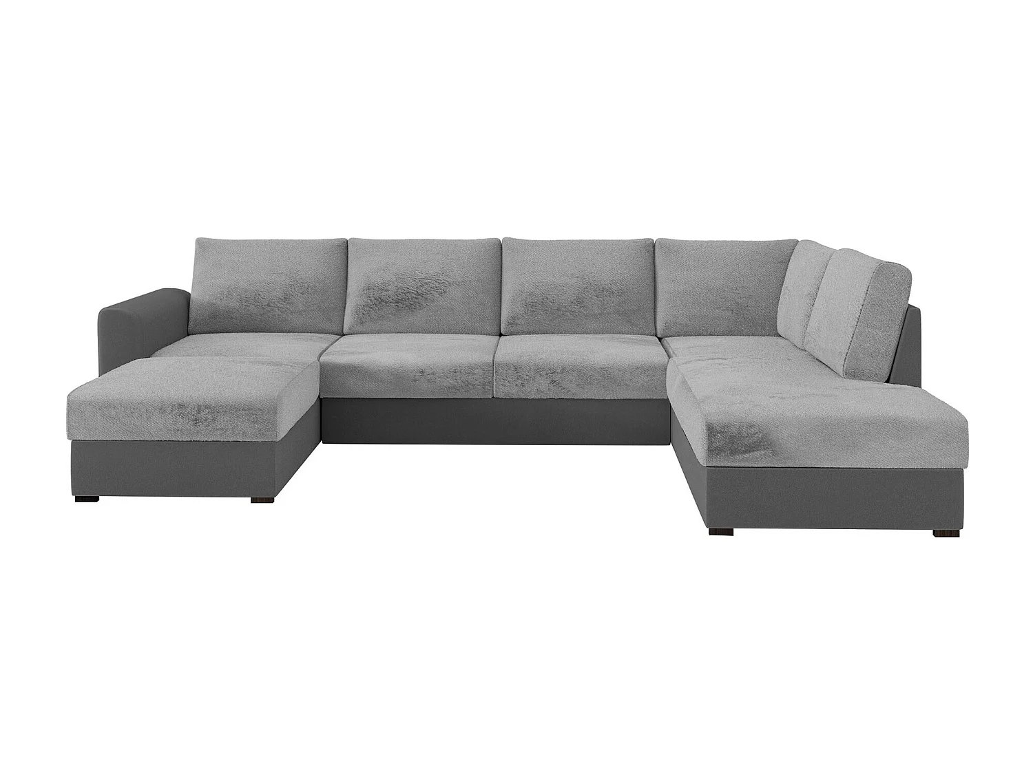 Sofá rinconero Comfivo 189, Gris, Función de descanso, Almacenaje, 305x188x85cm