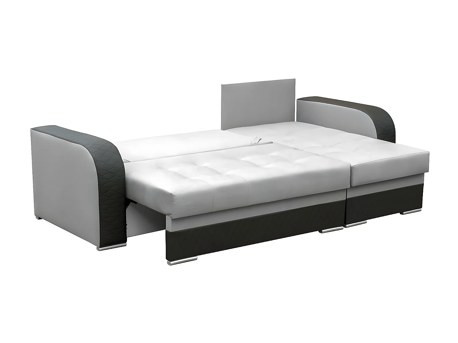 Sofá de canto Boulder 101, Cinzento, Funcionalidade de dormir