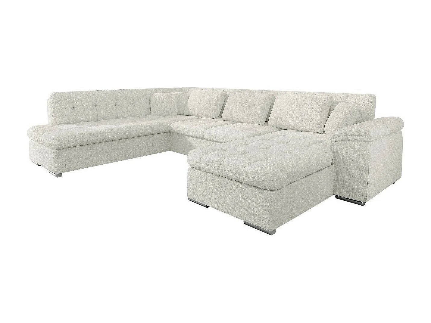 Canapé d'angle Comfivo 180, Brun clair, Disponible, 348x205x76cm