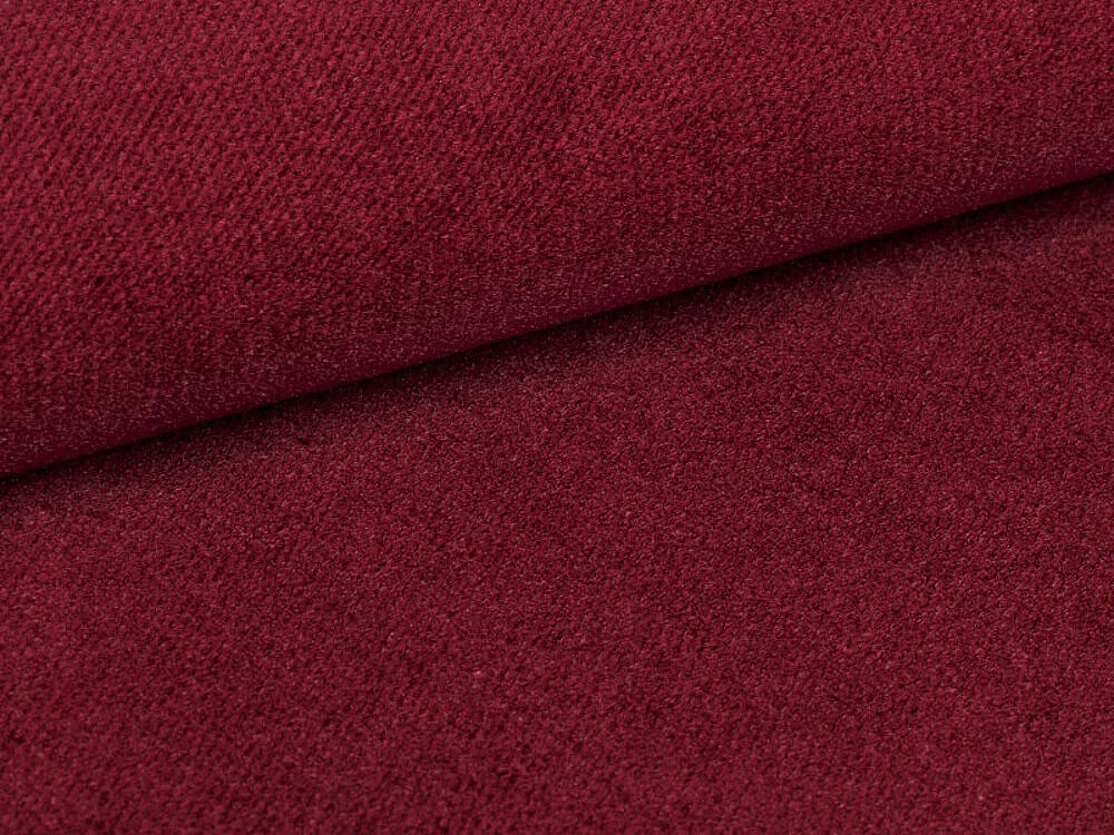 Canapé d'angle convertible 3 places en tissu rouge COLUMBUS 246x155x90 cm