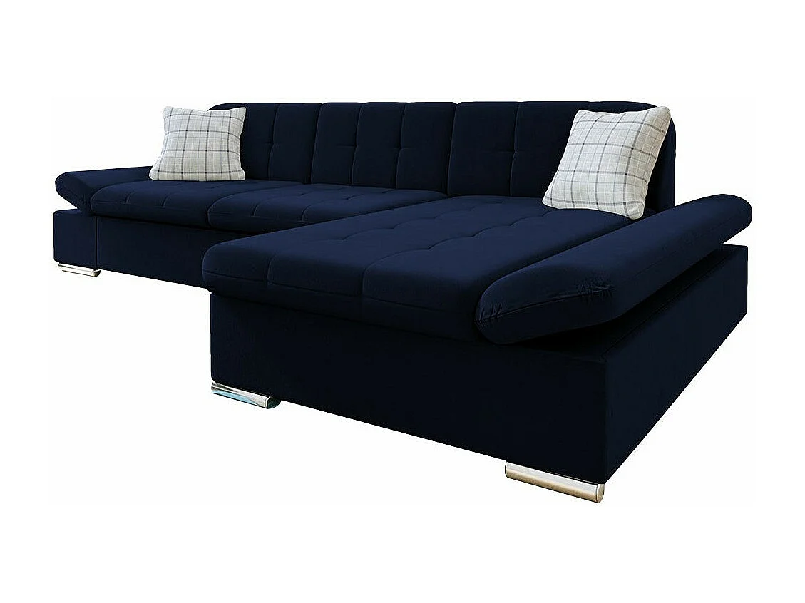 Sofá rinconero Comfivo 219, Azul, 278x161x76cm