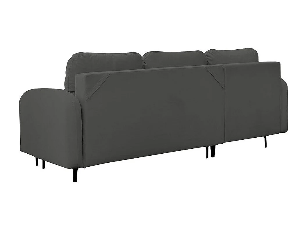 Sofá de canto Torlua 103, Cinzento, Funcionalidade de dormir