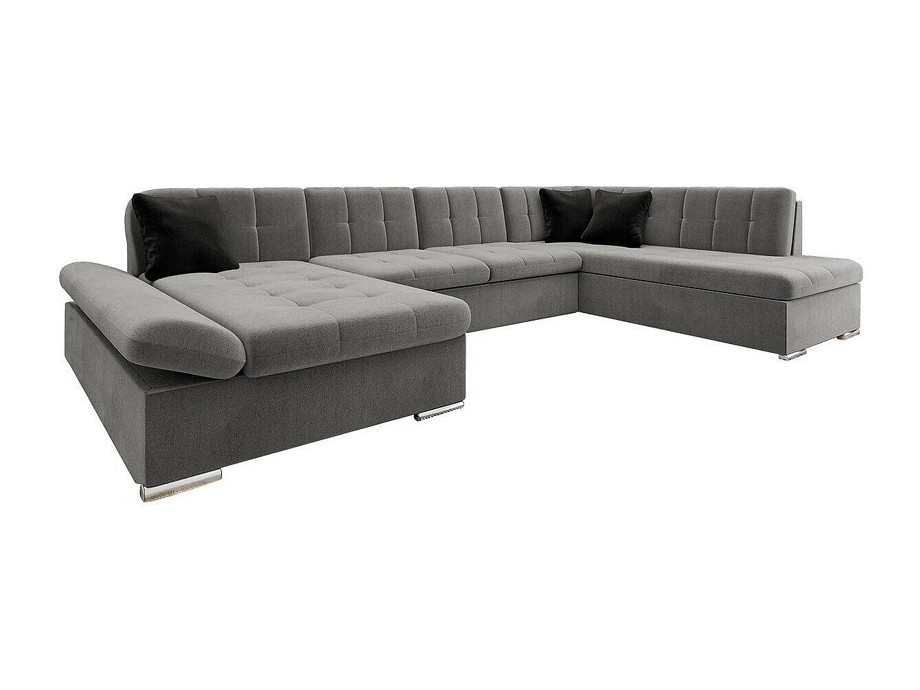 Canapé d'angle Comfivo 149, Gris, Disponible, 345x205x76cm