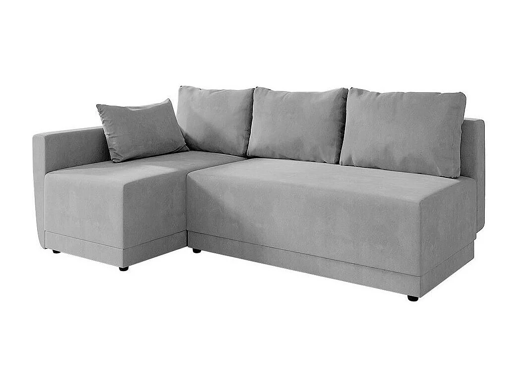 Canapé d'angle Columbus 149, Gris, Disponible, 210x135x85cm