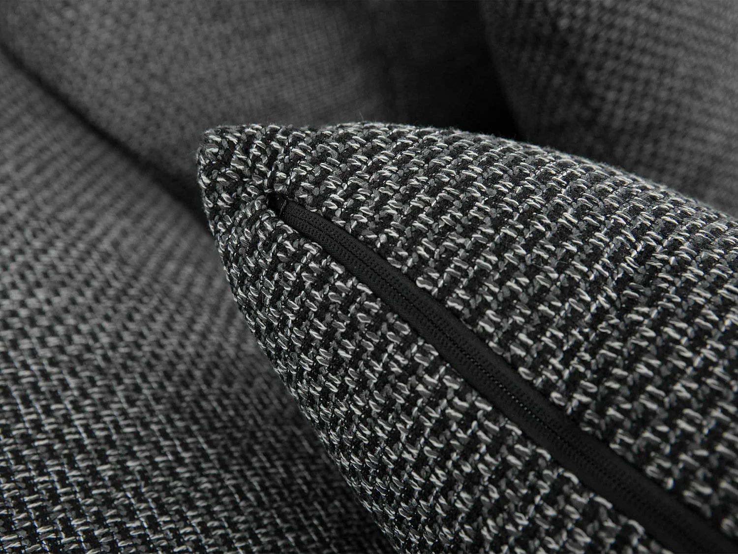 Sofá rinconero Comfivo Gemma II, Negro, Función de descanso, 35x21x8cm