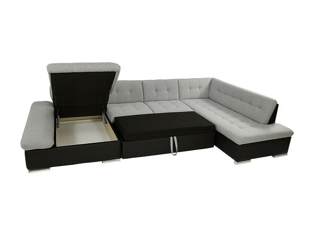 Canapé d'angle Comfivo 149, Brun clair, Disponible, 345x205x76cm