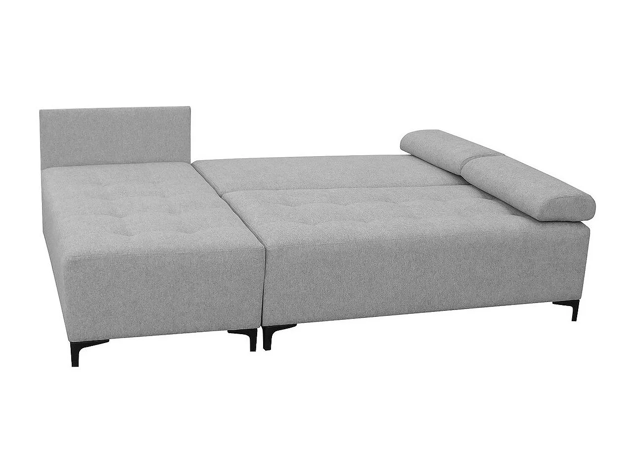 Sofá de canto Independence 101, Castanho claro, Cama com arrumação