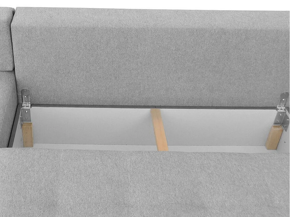 Sofá rinconero Independence 101, De color marrón claro, Función de descanso, Almacenaje,