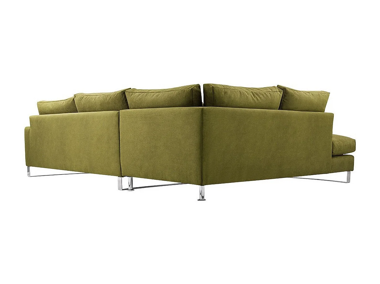 Sofá rinconero Kingsport 112, Verde, 314x224x90cm