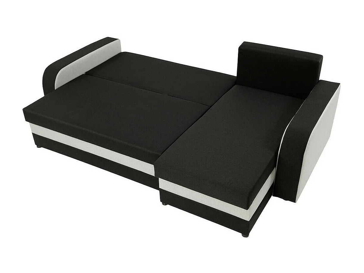 Canapé d'angle Comfivo 135, Brun clair, Fonction de couchage, Boîte de literie, 238x147cm