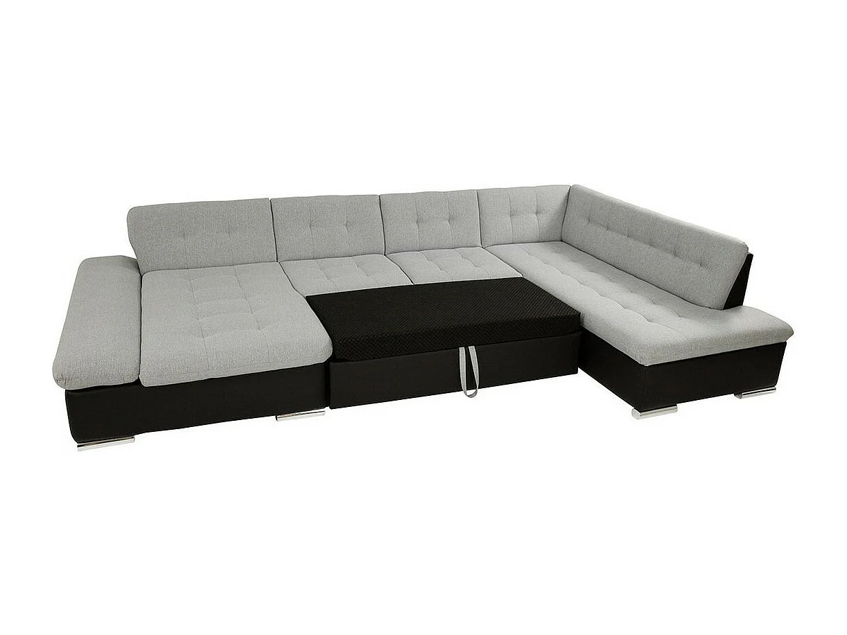 Sofá rinconero Comfivo 173, Amarillo, Función de descanso, Almacenaje, 345x205x76cm