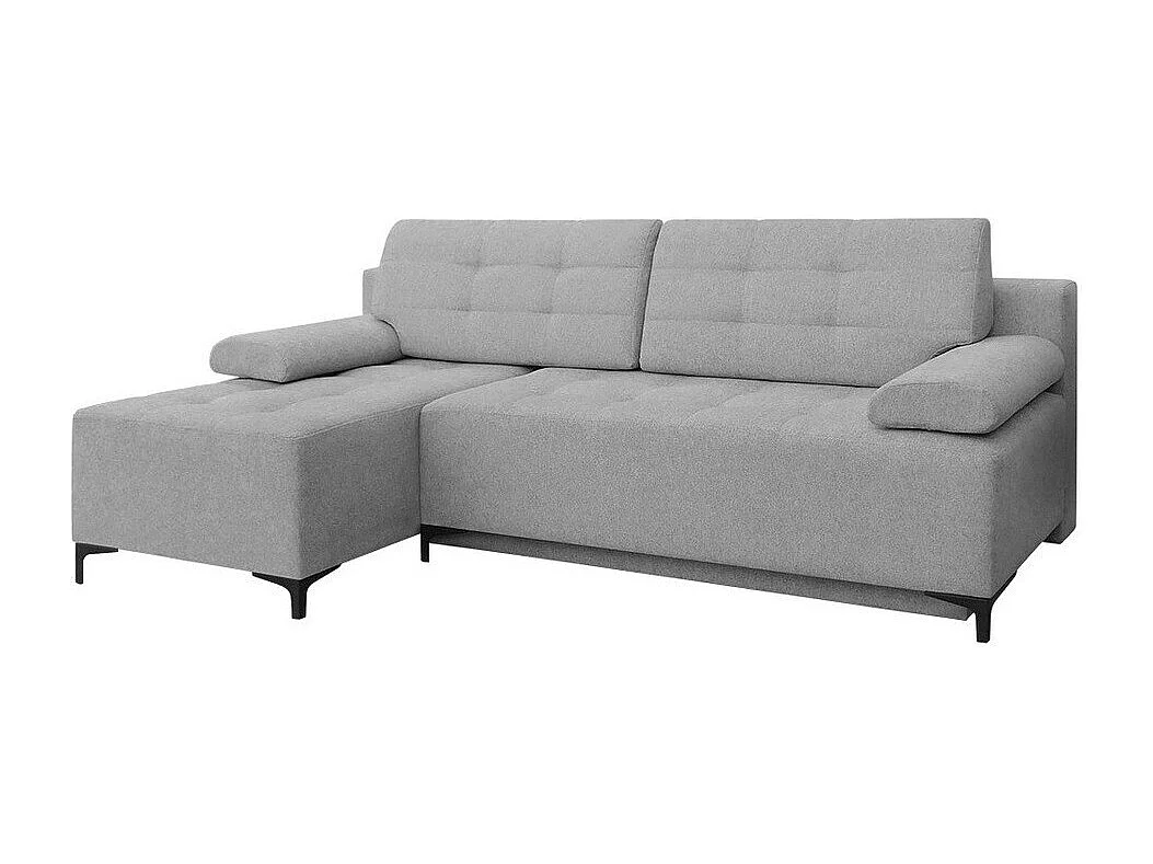 Sofá rinconero Independence 101, Gris, Función de descanso, Almacenaje, 215x136x89cm