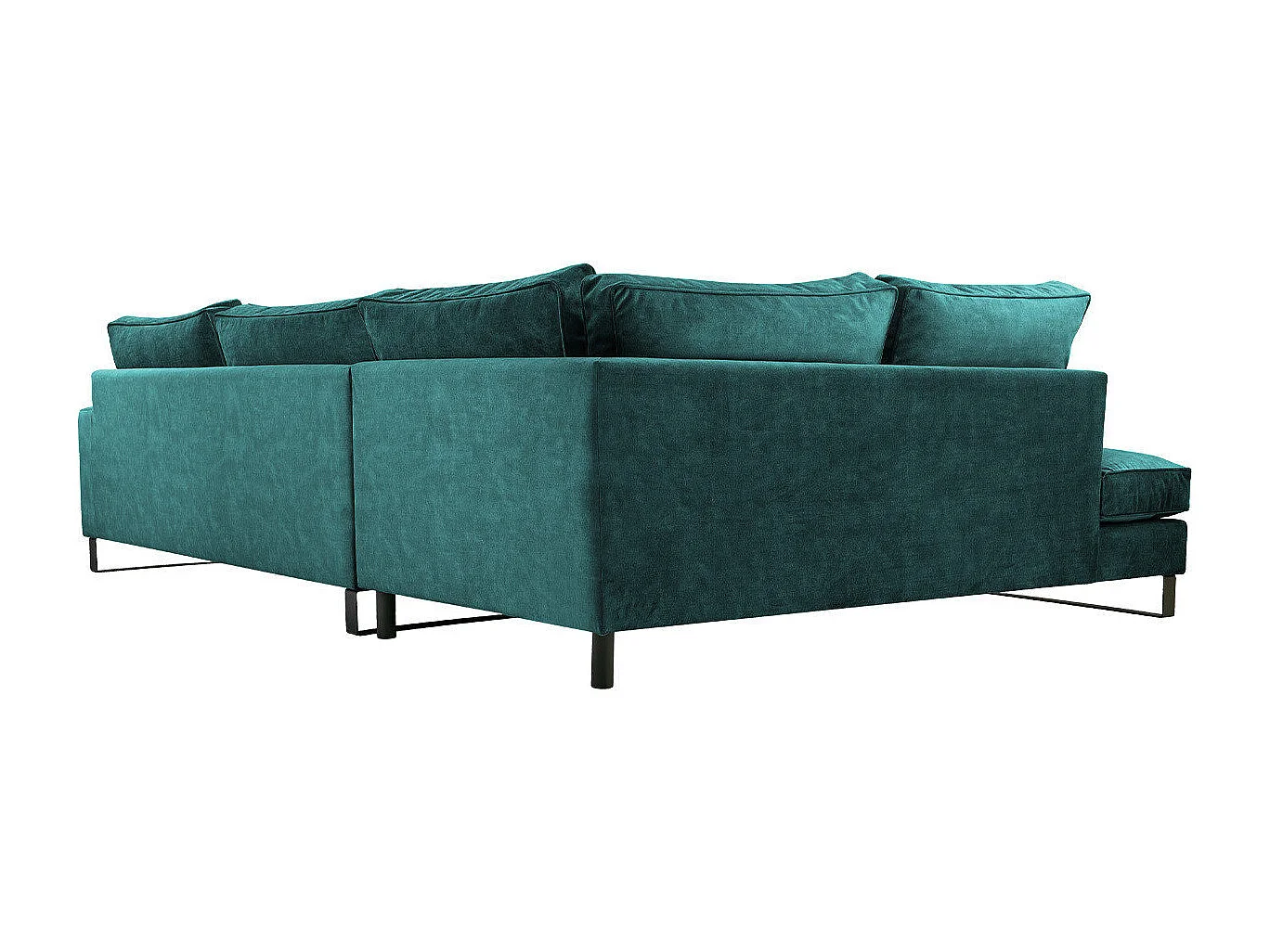 Sofá rinconero Kingsport 111, Verde, 314x224x90cm