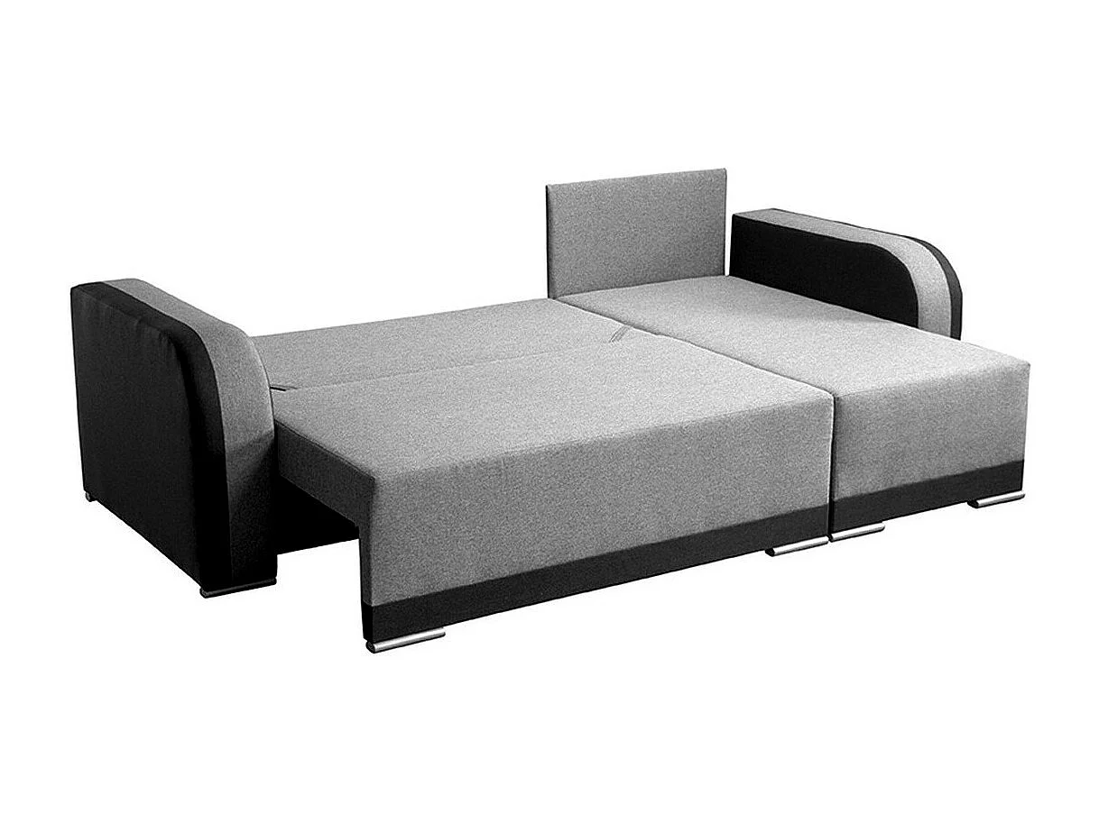 Sofá de canto Boulder 102, Cinzento, Funcionalidade de dormir