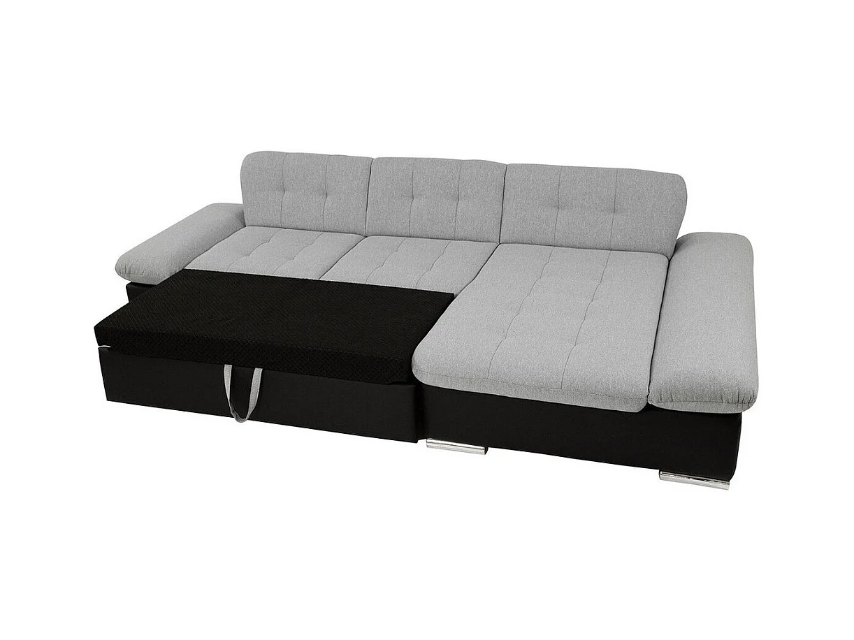 Sofá rinconero Comfivo 152, Azul, Función de descanso, Almacenaje, 278x161x76cm