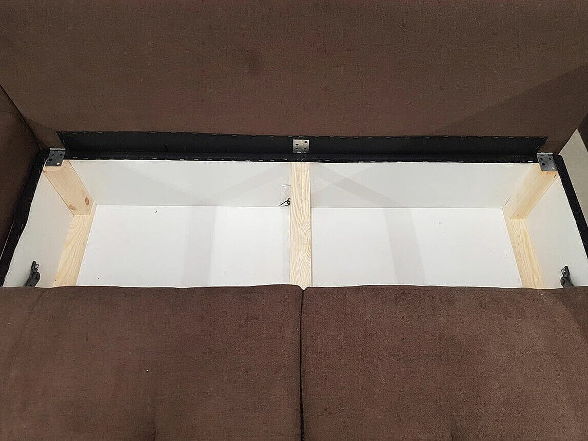 Sofá rinconero Muncie 109, Gris, Función de descanso, Almacenaje, 256x157x97cm