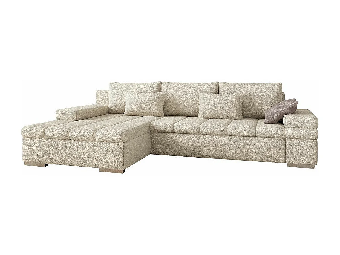 Divano angolare Comfivo 169, Nocciola, Con, 310x175x83cm