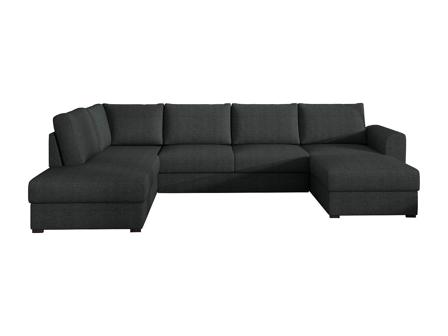 Sofá rinconero Comfivo 189, Gris, Función de descanso, Almacenaje, 305x188x85cm