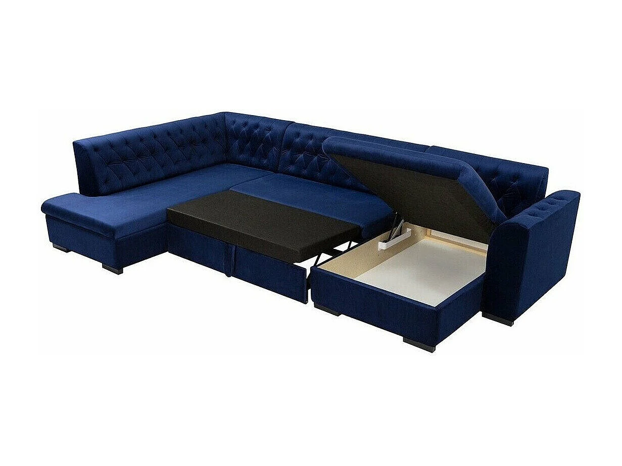 Divano angolare Comfivo 269, Grigio, Con, 345x205x82cm