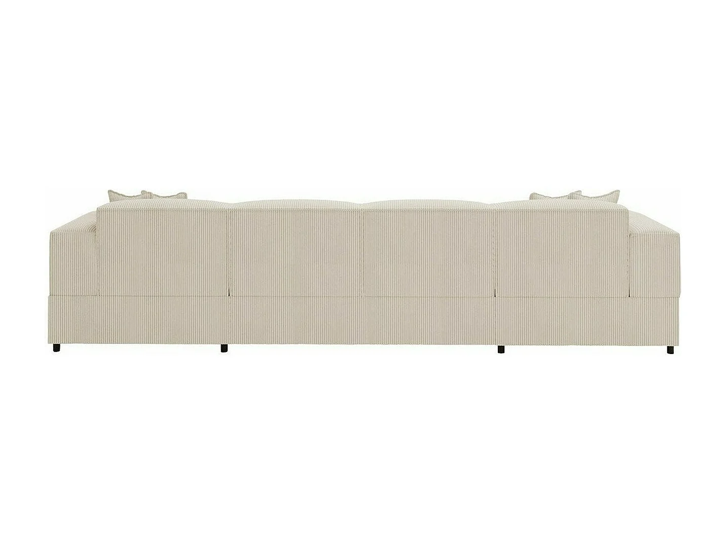 Canapé d'angle Clovis 115, Brun clair, Fonction de couchage, Boîte de literie, 320x166cm