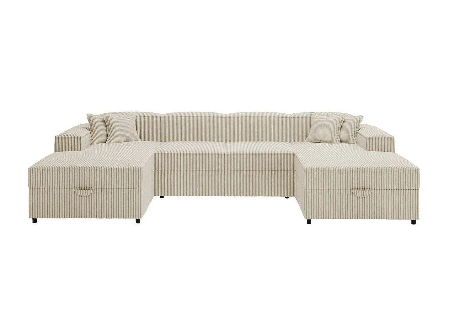 Canapé d'angle Clovis 115, Brun clair, Disponible, 320x166x79cm