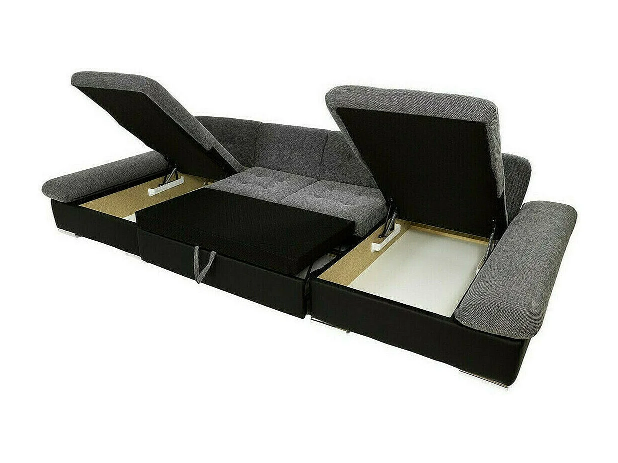 Canapé d'angle Comfivo 155, Brun clair, Disponible, 360x160x75cm