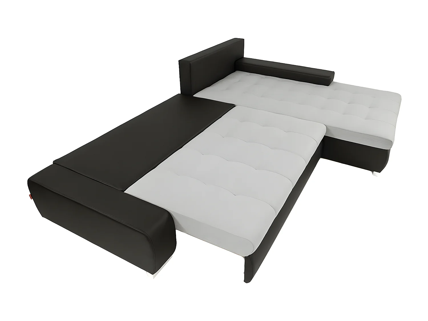 Canapé d'angle Comfivo 147, Rouge, Fonction de couchage, Boîte de literie, 302x213x80cm