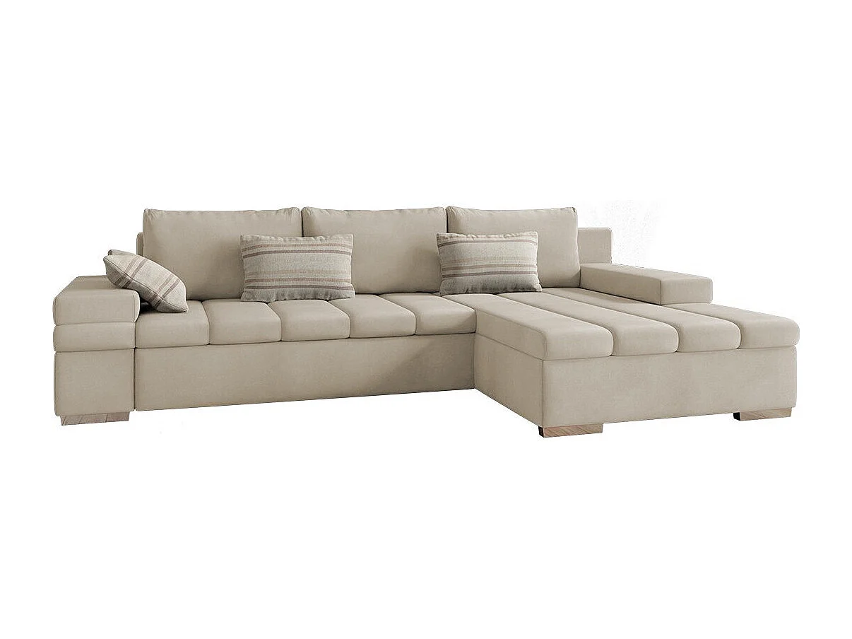 Divano angolare Comfivo 113, Nocciola, Con, 310x175x83cm