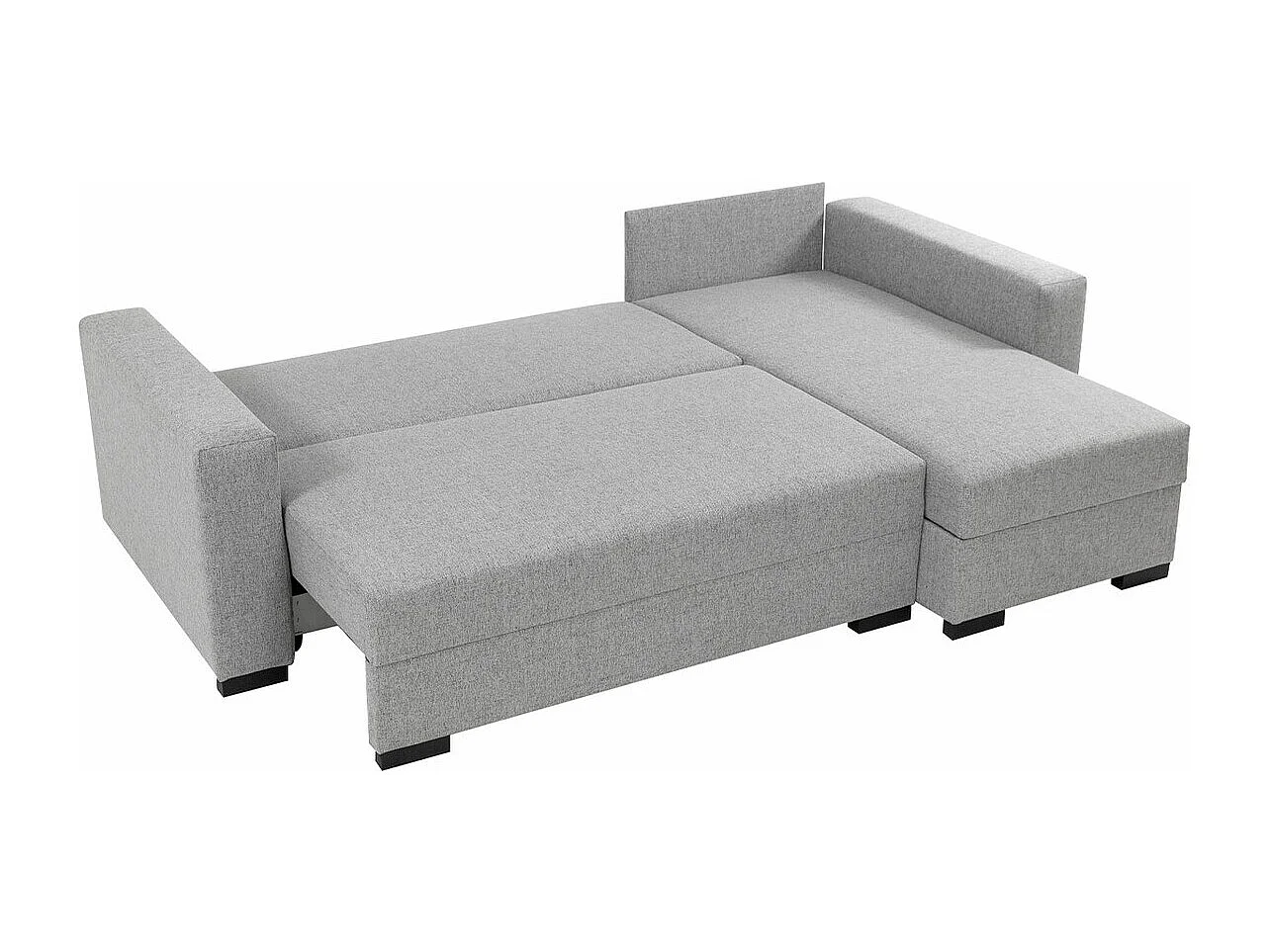 Canapé d'angle Columbus 187, Gris, Disponible, 242x155x88cm