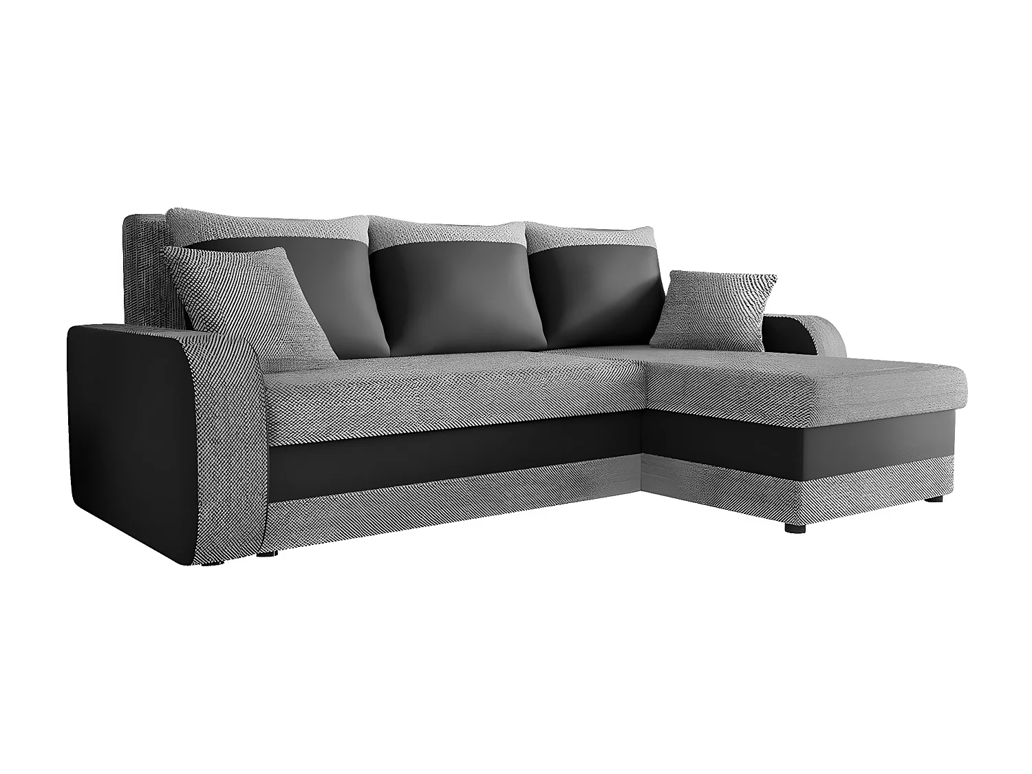 Sofá de canto Comfivo 135, Cinzento, Funcionalidade de dormir