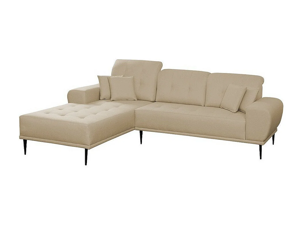 Sofá de canto Providence 153, Castanho claro, Funcionalidade de dormir