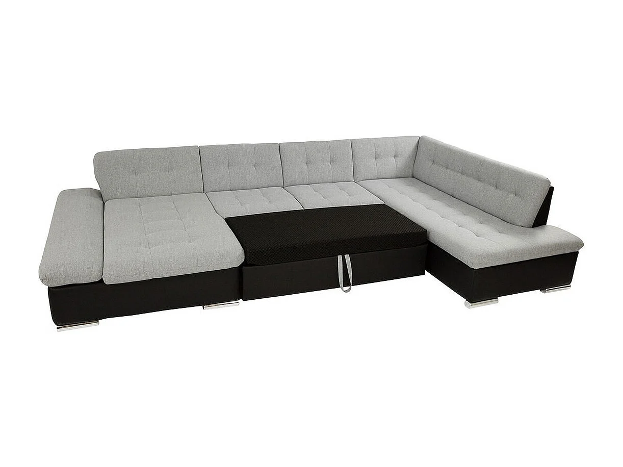 Sofá rinconero Comfivo Tilia II, Rosa, Función de descanso, Almacenaje, 345x205x76cm