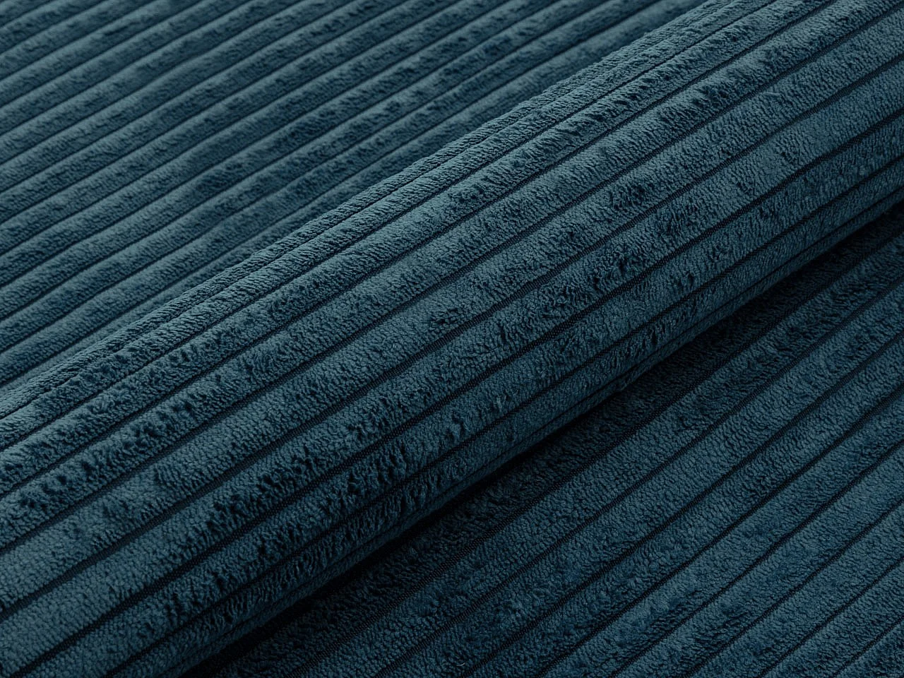 Sofá rinconero Memphis 123, Azul, Función de descanso, Almacenaje, 242x139x83cm