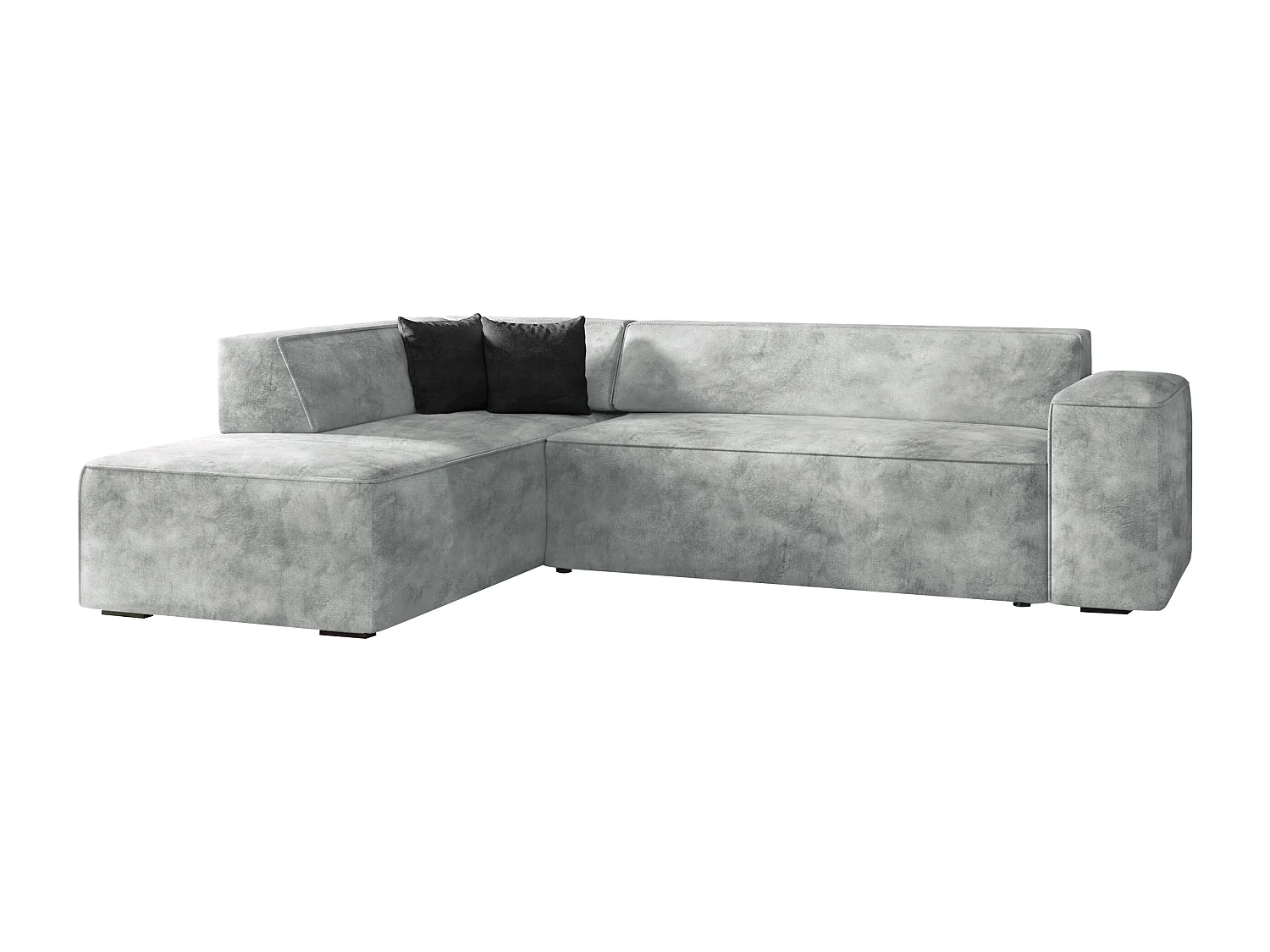 Sofá rinconero Comfivo 289, Gris, 267x205x73cm