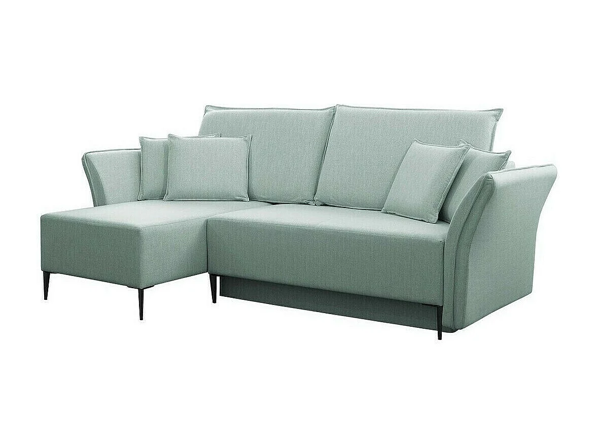 Divano angolare Providence 146, Turchese, Con, 247x142x96cm