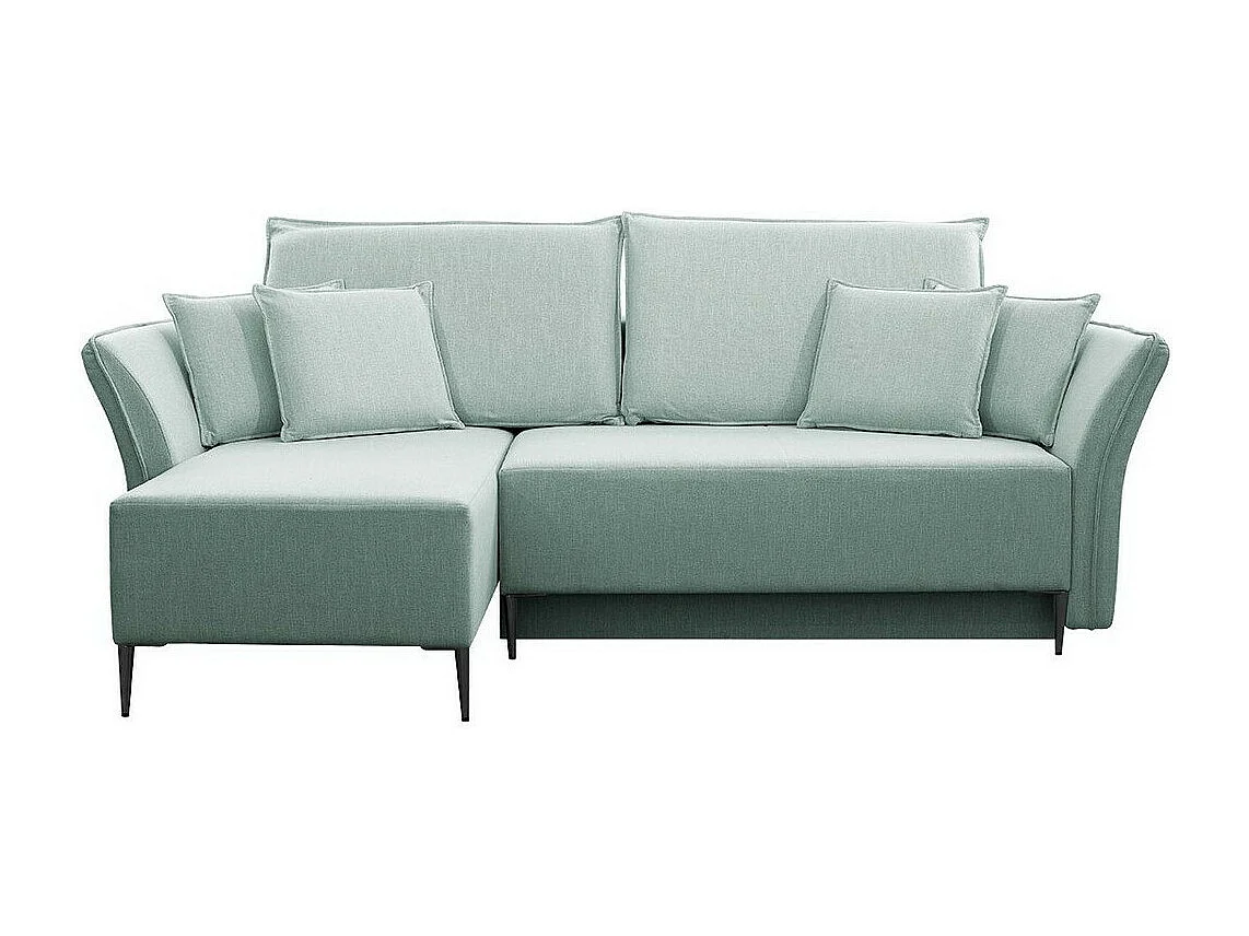 Divano angolare Providence 146, Turchese, Con, 247x142x96cm