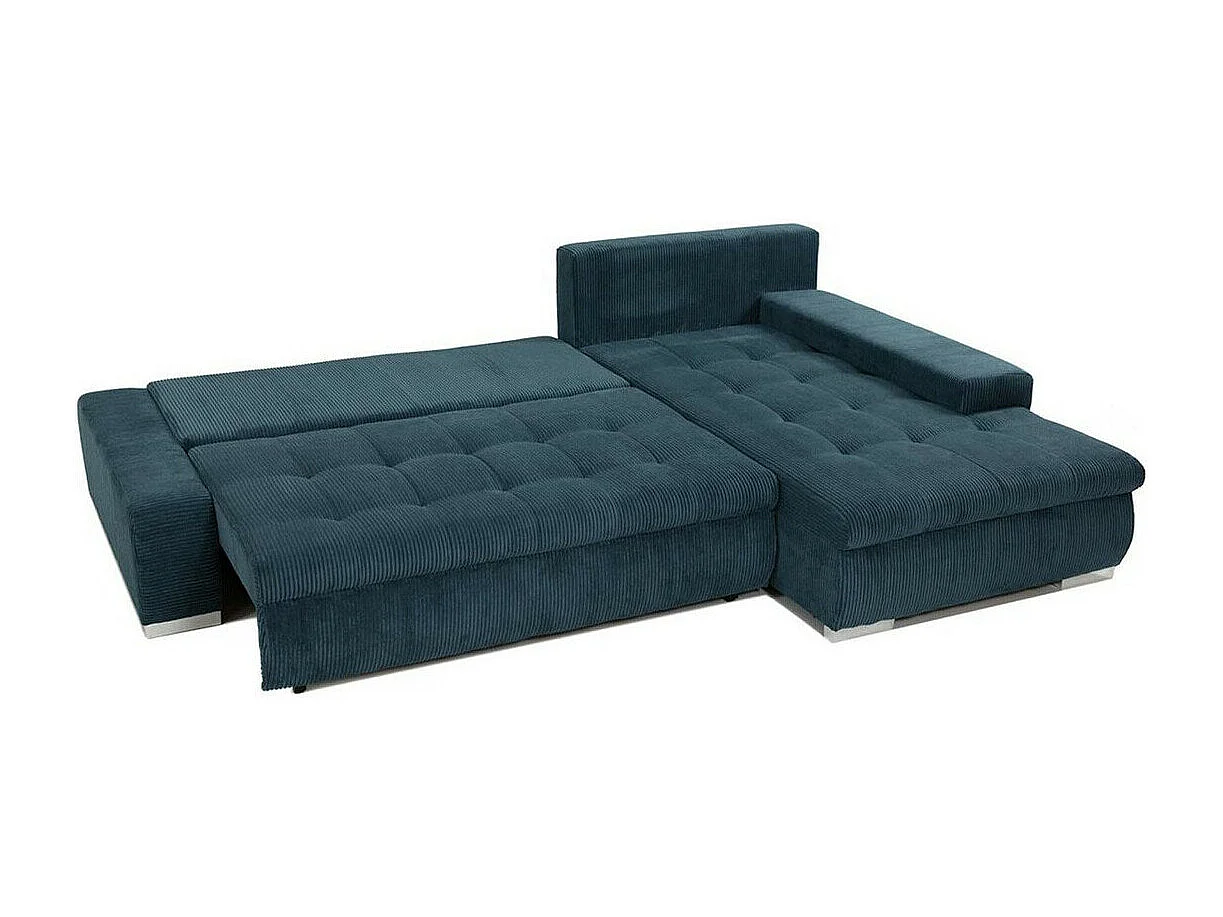 Canapé d'angle Comfivo 112, Jaune, Fonction de couchage, Boîte de literie, 265x185x85cm