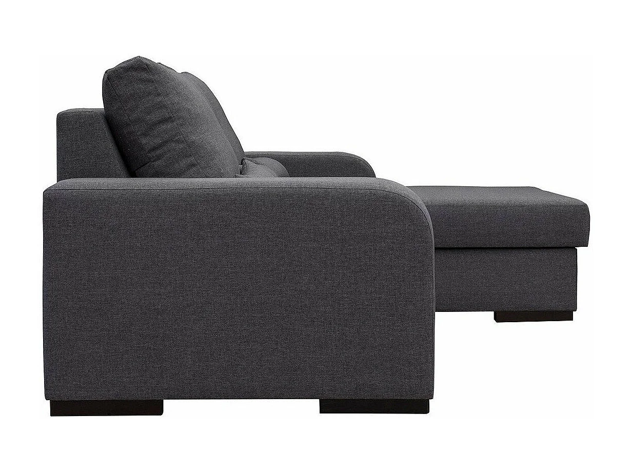 Sofá rinconero Kingsport 103, Gris, Función de descanso, Almacenaje, 285x165x90cm