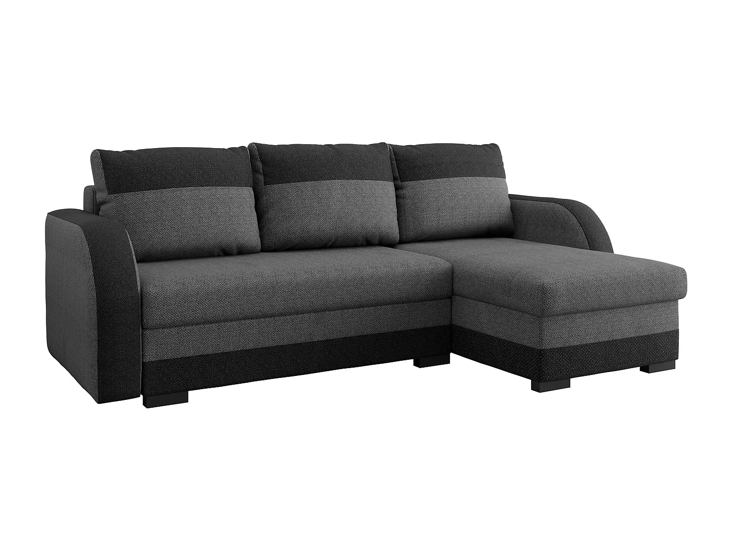 Sofá rinconero Columbus 111, Gris, Función de descanso, Almacenaje, 230x140x85cm