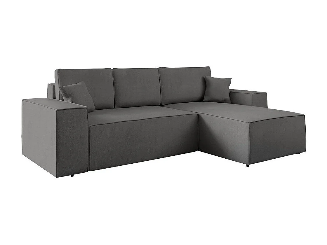 Sofá de canto Clovis 108, Cinzento, Funcionalidade de dormir