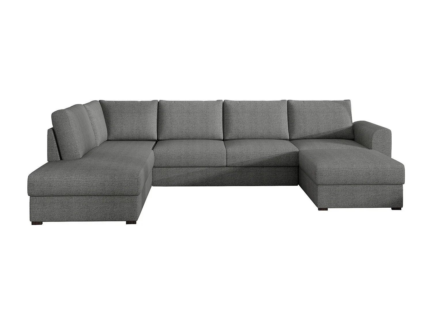 Sofá rinconero Comfivo 189, Gris, Función de descanso, Almacenaje, 305x188x85cm