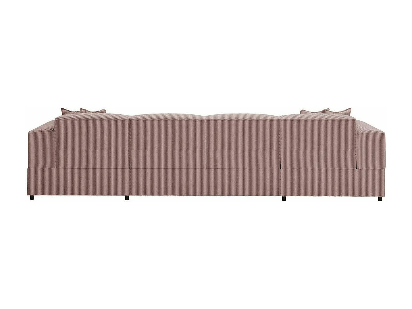 Canapé d'angle Clovis 115, Rose, Fonction de couchage, Boîte de literie, 320x166x79cm